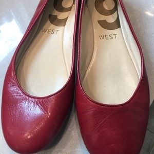 Nine West Red Flats Size 7.5